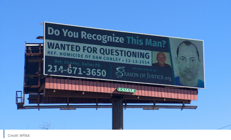 New digital billboard installed along I-30 in effort to help solve 2014 Dallas homicide